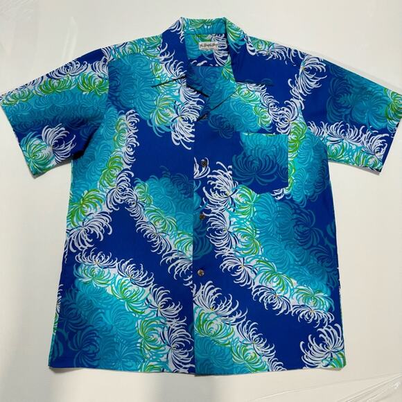 Vintage 60s Malihini Hawaiian Shirt Mens Large Made in Hawaii . The Sample Shop - Picture 1 of 9